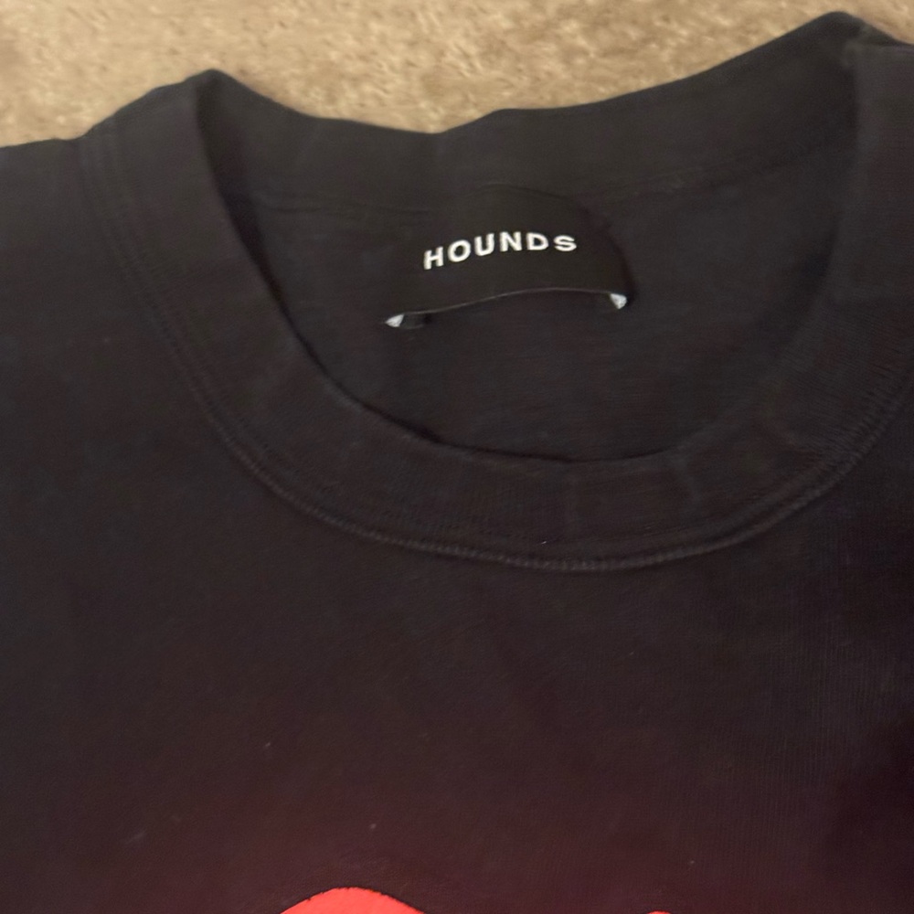 HOUNDS LIPS SLEEVELESS BLACK PINK GRAPHIC Y2K MEN LARGE TEE SHIRT RARE - Picture 2 of 6